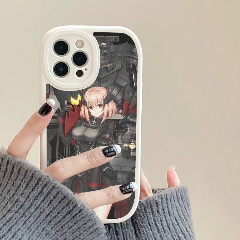 Game Azur Lane Phone Case Hard Leather For iPhone 14 13 12 Mini 11 14 Pro Max Xs X Xr 7 8 Plus Fundas