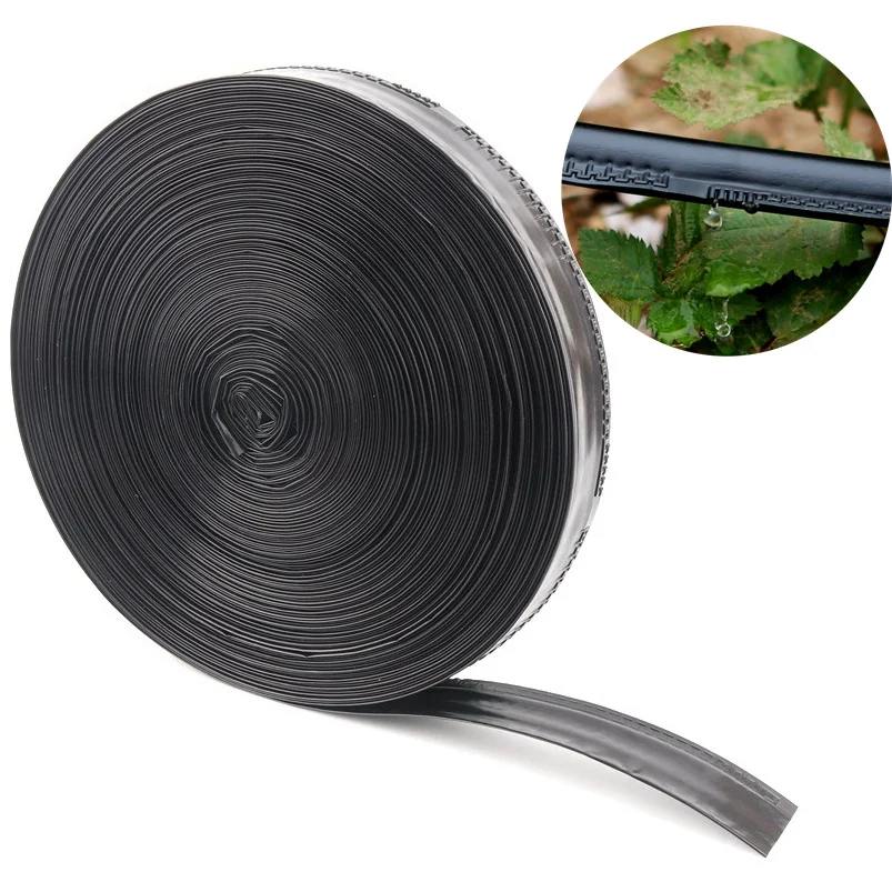 Manguera de riego de laberinto de una sola hoja, tubo de riego de pantalones de verduras de invernadero, ahorro de agua, cinta de riego por goteo,