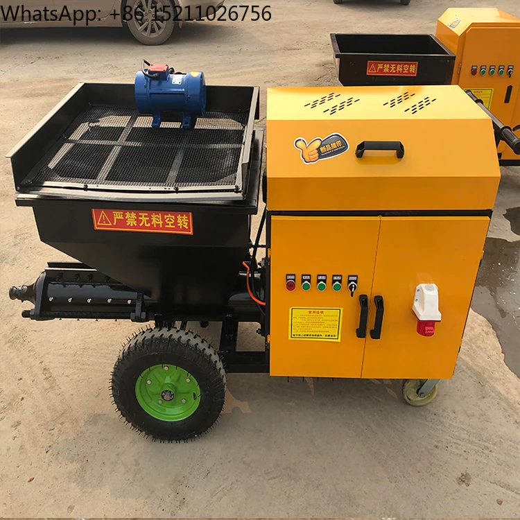 Concrete machinery Small Concrete Cement Mortar Wall Putty Spraying Machine With Mortar Mixer For Sale