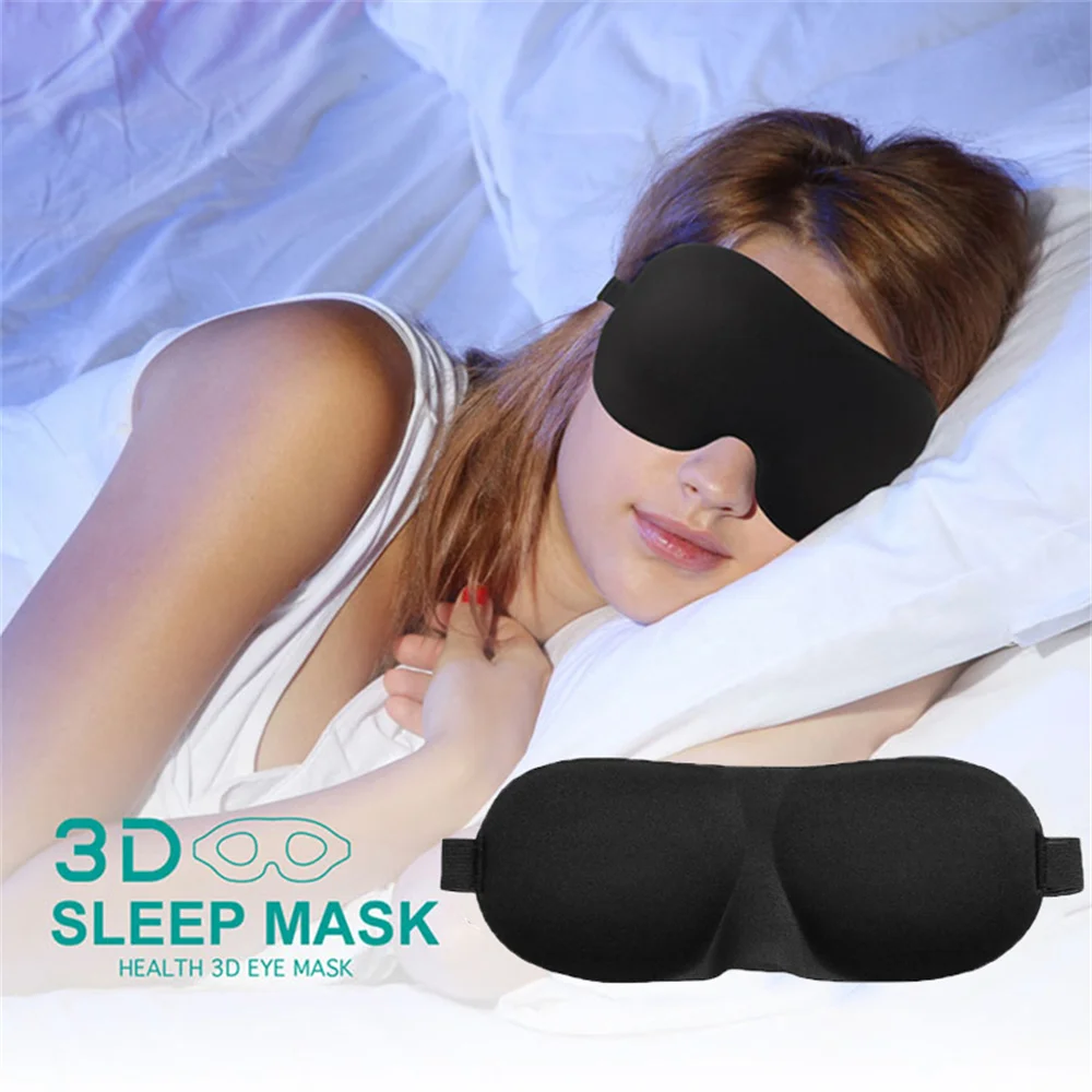 Eye Patch Women Men Soft Portable Blindfold Travel Sleep Eyepatch 3D Sleep Mask Natural Sleeping Eye Mask Eyeshade Cover Shade