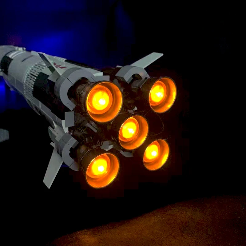 Led Light Kit for LEGO LEGO Technic Apollo Saturn Rocket V Launch Rocket 21309 92176 with Lamp Ideas Not Include Building Blocks