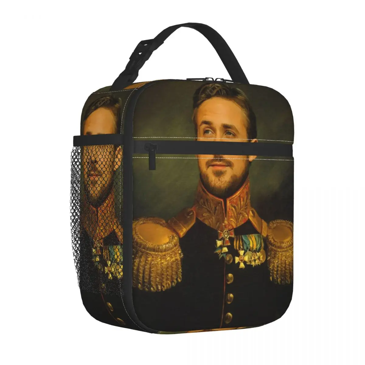 Canadian Actor Ryan Gosling Portable Lunch Boxes for Women Leakproof Thermal Cooler Food Insulated Lunch Bag Office Work