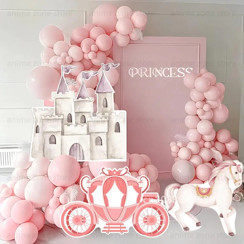 

Castle Carriage Cutout Board Princess Birthday Party Decoration Luxury Carriage Cardboard Wedding Baby Shower Supply Photo Props