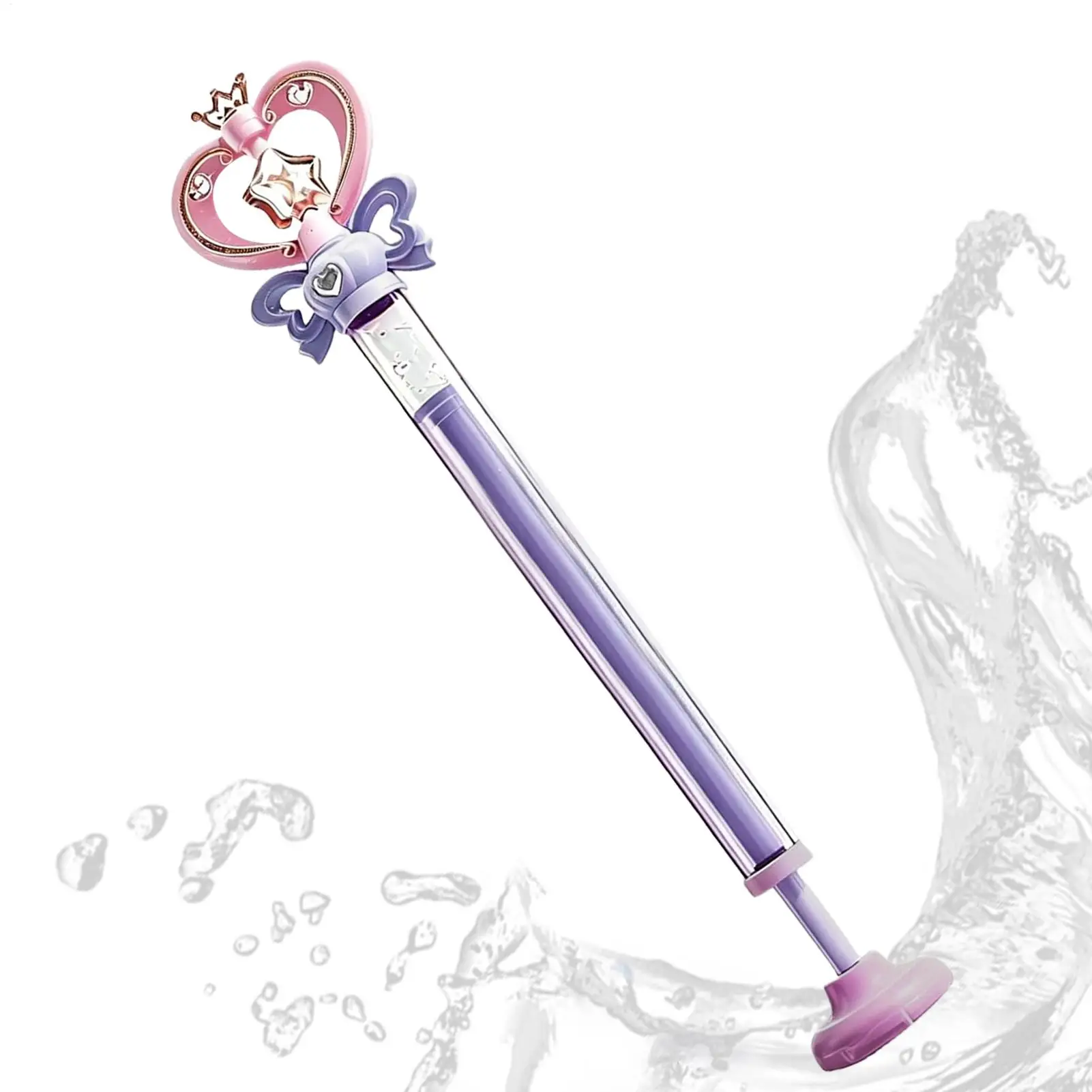 Magic Fairy Water Gun Wand Summer Outdoor Water Battles Toy 2 Mode Water Cannons for Kids Adults Birthday Gift