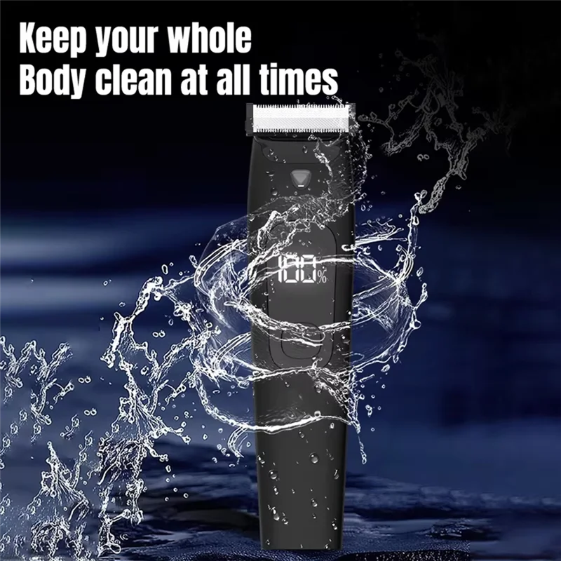 ماكينة تشذيب اللحية الكهربائية للرجال من ABKR - مقاومة للماء، واقي قابل للتعديل، متعددة الاستخدام للتشذيب والحواف والحلاقة، للاستخدام الرطب/الجاف