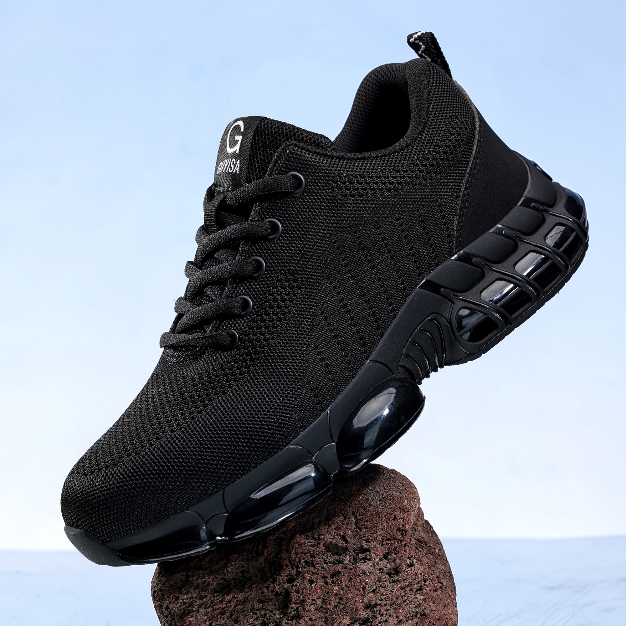 Lightweight Men's Safety Shoes Sturdy Men's Work Shoes Anti Smash Anti Impact Indestructible Industrial Outdoor Men's Shoes