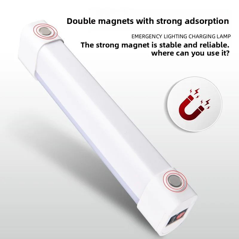 LED 非常灯 USB 充電式磁気ライト停電、キャンプ、屋外および家庭用ポータブル非常灯