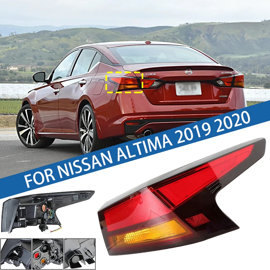 

Для Nissan Altima 2019 2020 2021, автомобильный задний фонарь, задний бампер, стоп-сигнал, указатель поворота, предупреждение