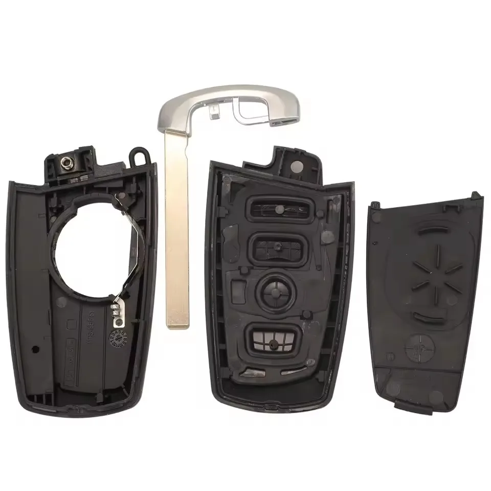 حافظة مفاتيح مناسبة لسيارات BMW 4 key 3 Series 5 Series F Card حافظة مفاتيح السيارة الذكية للتحكم عن بعد، غطاء بديل، مؤخرة القرن الأحمر