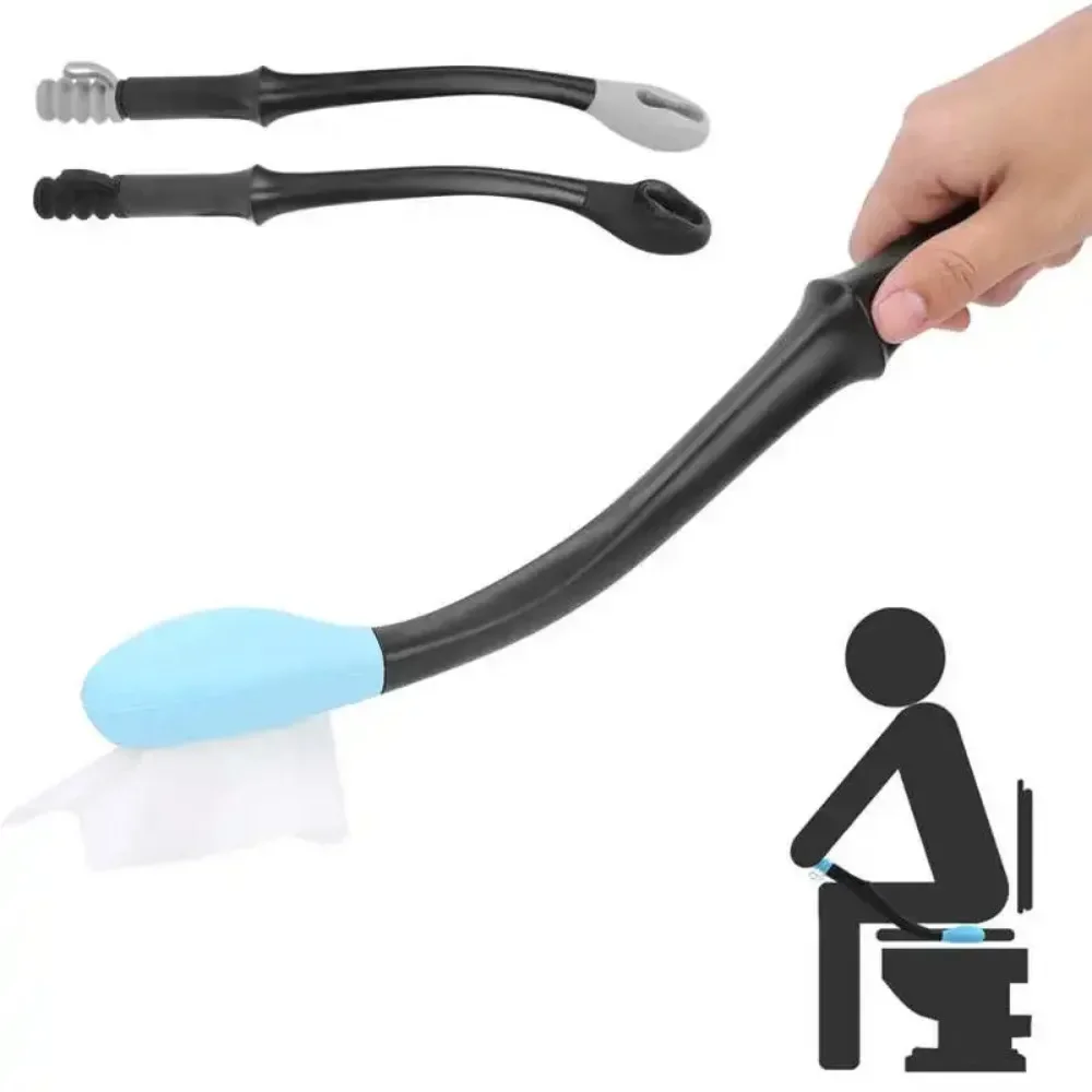 Portable Anti Skid Handle Tissue Grip Replace Finger Wiping Handle Bottom Wiper Toilet Paper Tissue Self Wipe Aids Toilets Tools