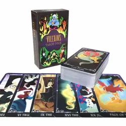 Hot sales Villain Tarot Oracle Tarot Card Fate Divination Prophecy Card Family Party Game Tarot 78 Card Deck PDF Guide