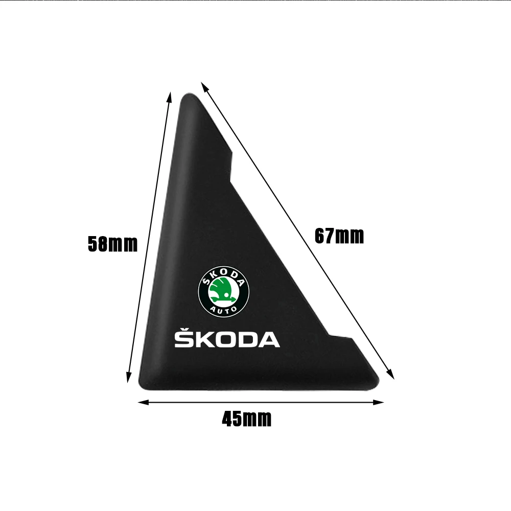 2pc Autotür Eck abdeckung Stoßstange Crash Scratch Protector Aufkleber für Skoda Rapid Fabia 1 2 Octavia 2 A5 A4 Rooms ter Yeti hervorragend
