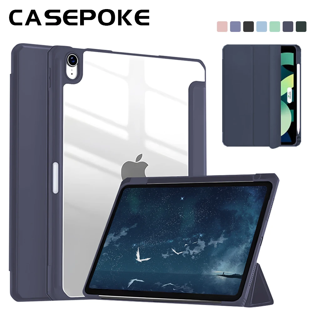 For iPad Air 4th 5th 9.7 Case Funda Accessories For iPad 7th 8th 9th 10.2 10th 10.9 Pro11/12.9 Mini6 Generation Protective Cover