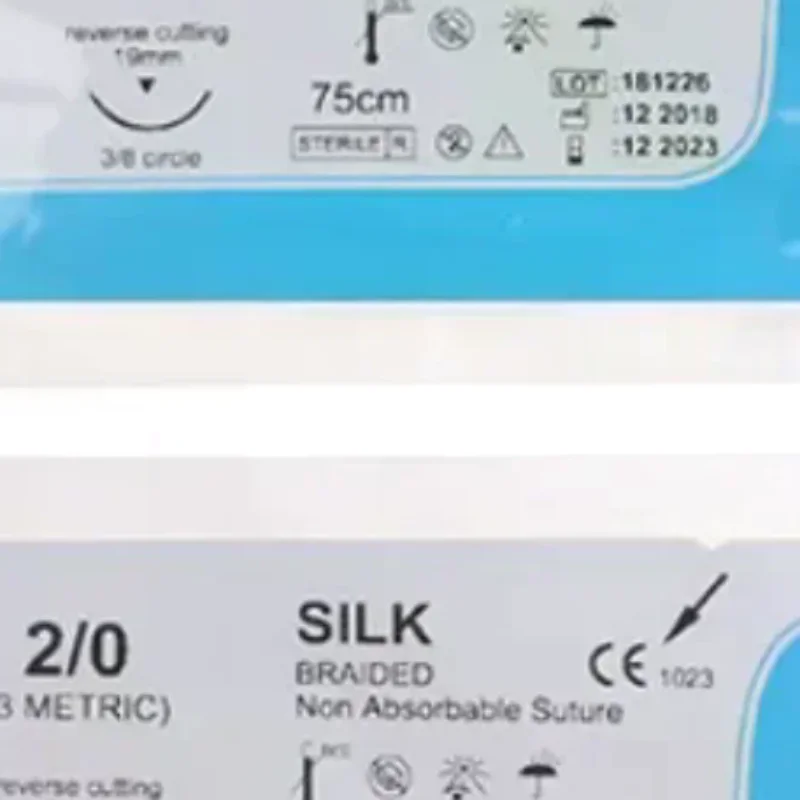 12Pcs/set 2.0/3.0/4.0 Dental Surgical Needle Silk Medical Thread Suture Surgical Practice Kit