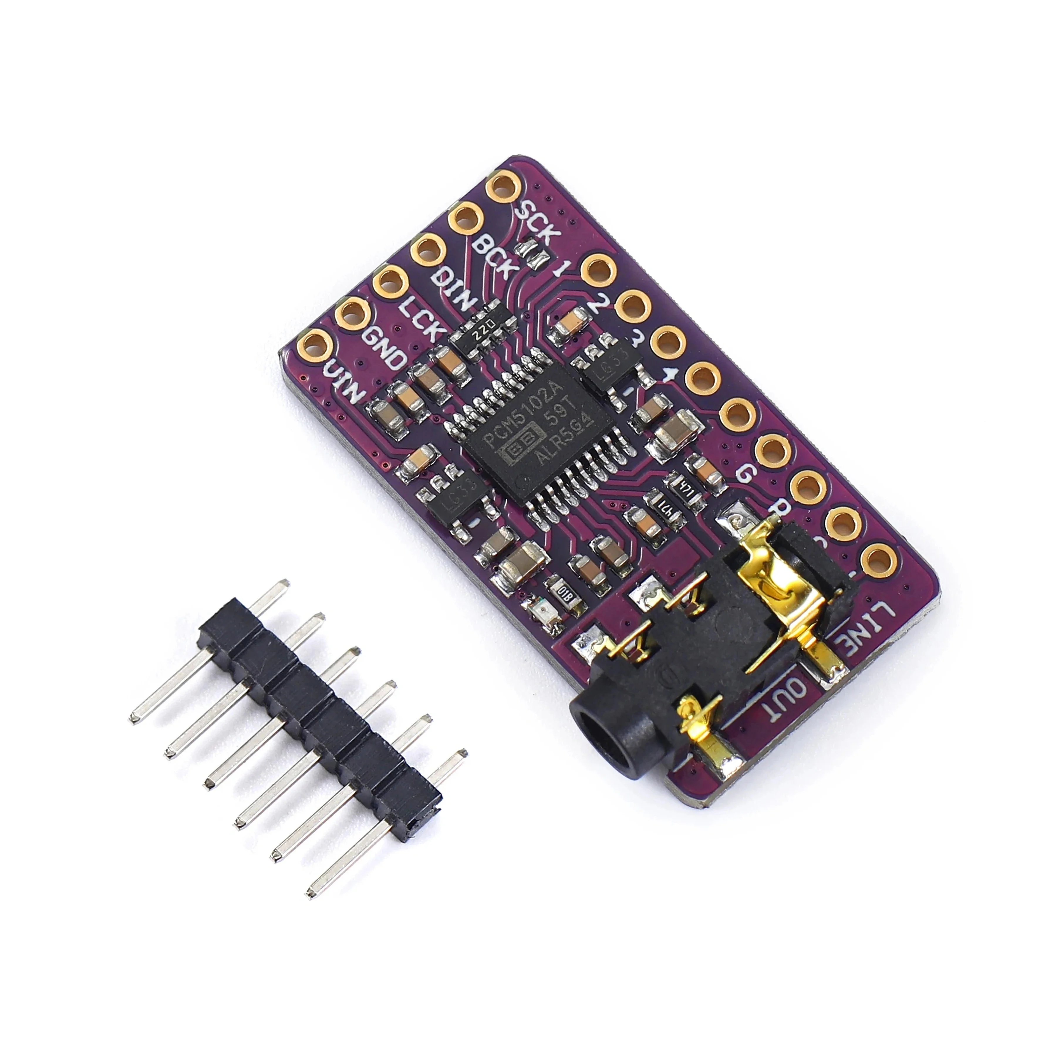 Interface I2S PCM5102A DAC Decoder GY-PCM5102 I2S Player Module For Raspberry Pi pHAT Format Board Digital PCM5102 Audio Board