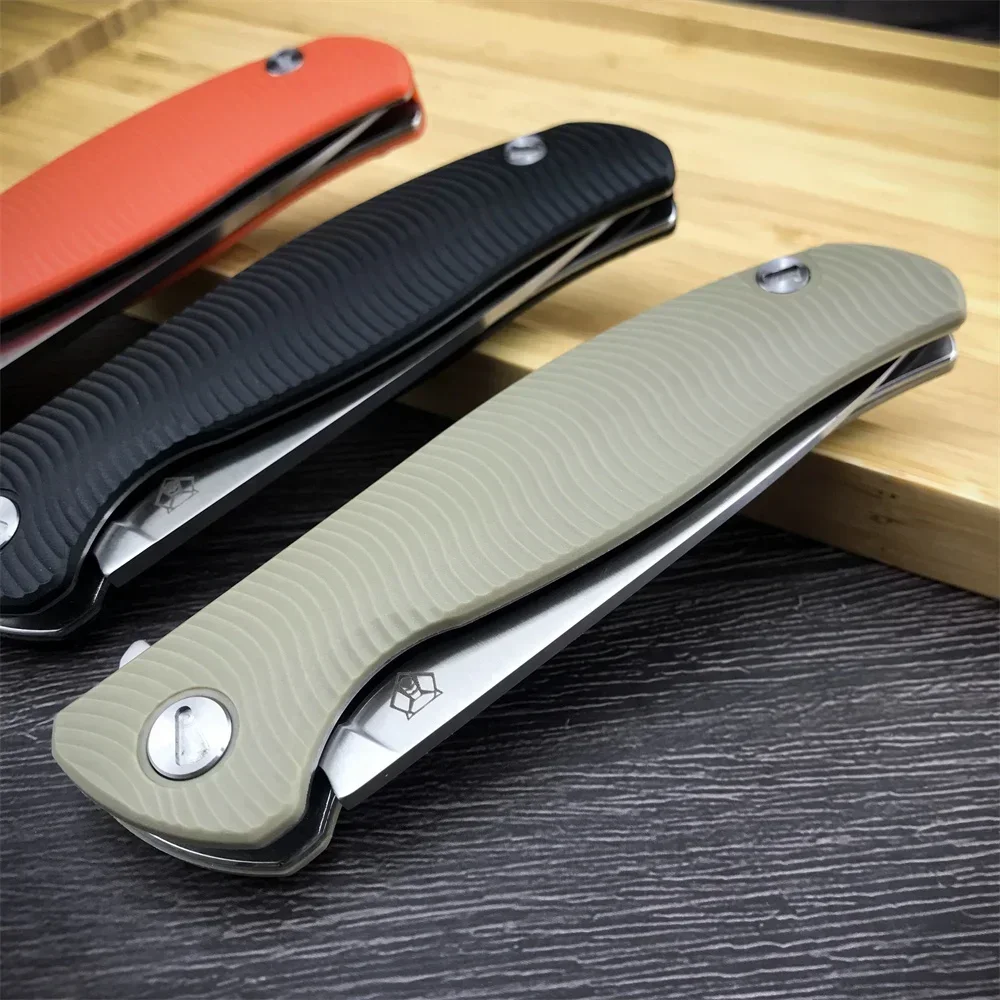 3 Styles Shirogorov Folding Pocket Knife High Quality D2 Blade Nylon Fiber Handle Outdoor Survival Hunting Cutting Camping Tools