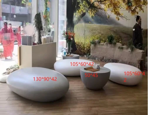 FRP seats Outdoor public rest area Waiting area Letter bench