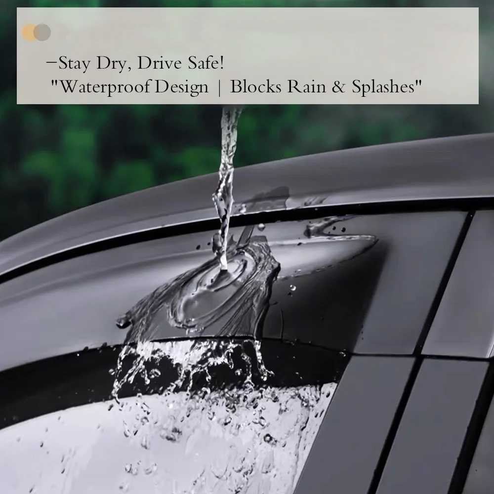 حاجب النافذة لنيسان ماكسيما A35 2009-2015 واقي المطر الجانب تنفيس منحرف الطقس خارج جبل الشريط على