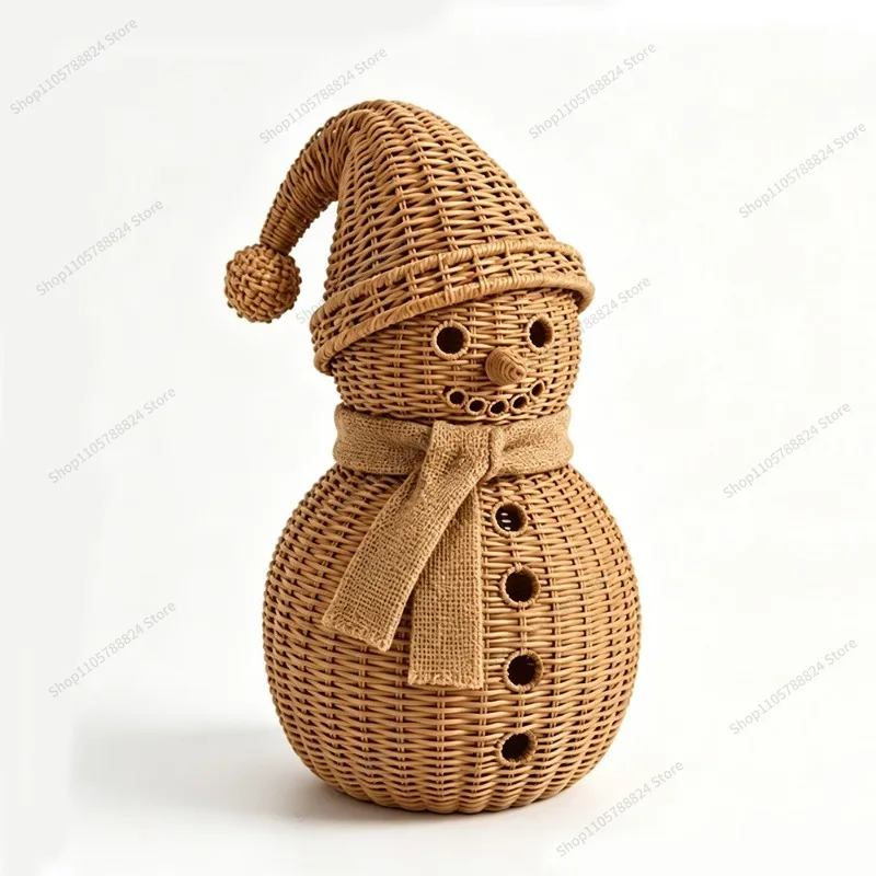 For Christmas snowman resin ornaments, hand-painted synthetic resin snowman crafts