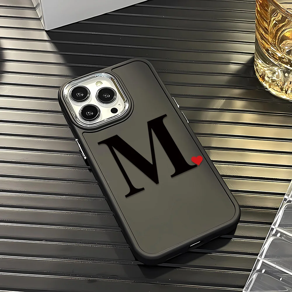 

New English letter pattern phone case suitable for iPhone 16, 16Pro, 16Pro Max Plus 11, 12, 13, 14, 15 series