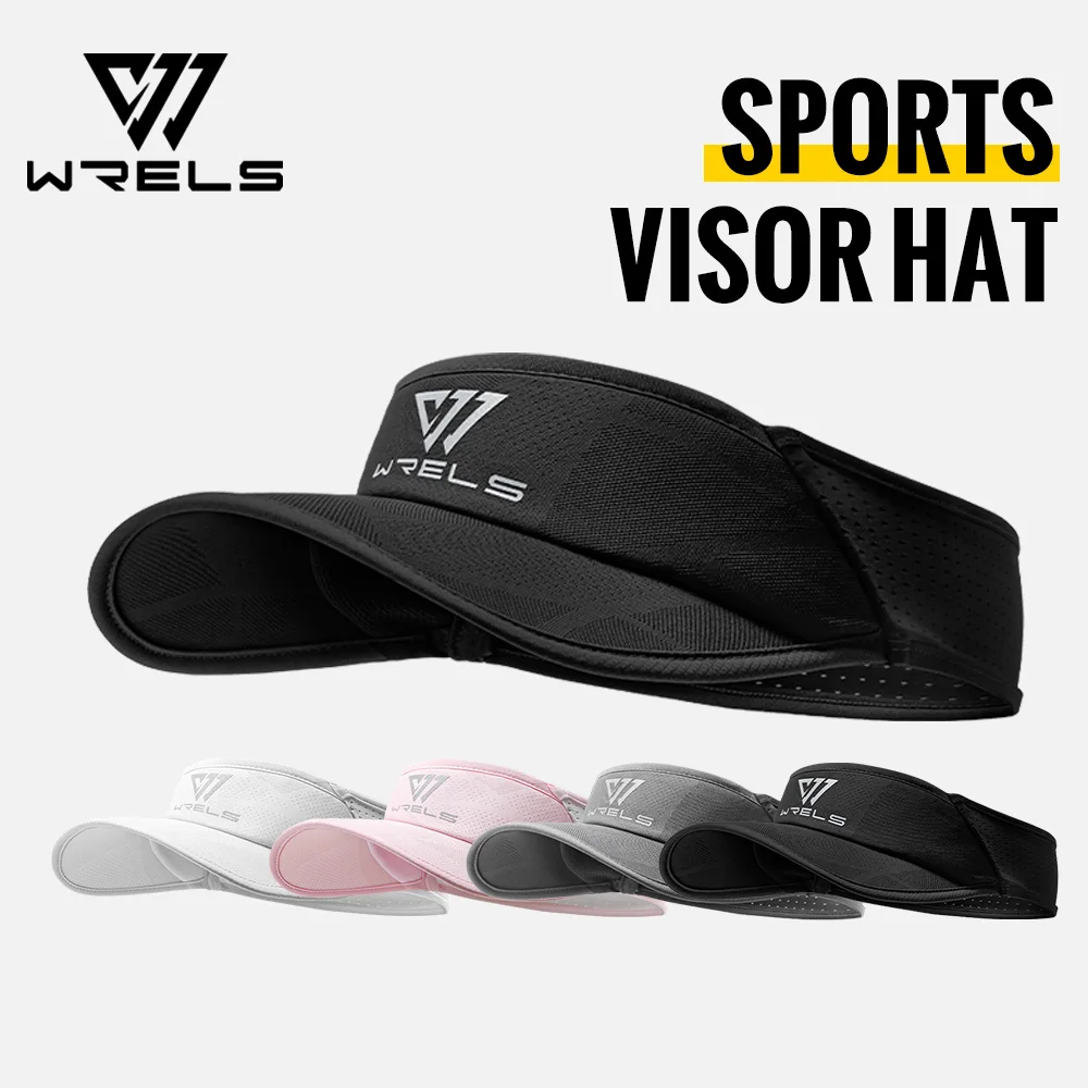 

WRELS Summer Empty Top Hat Men's Sports Baseball Hat Women's Bare Plate Mesh Quick-Drying Hat Breathable Sun Visor Empty Top