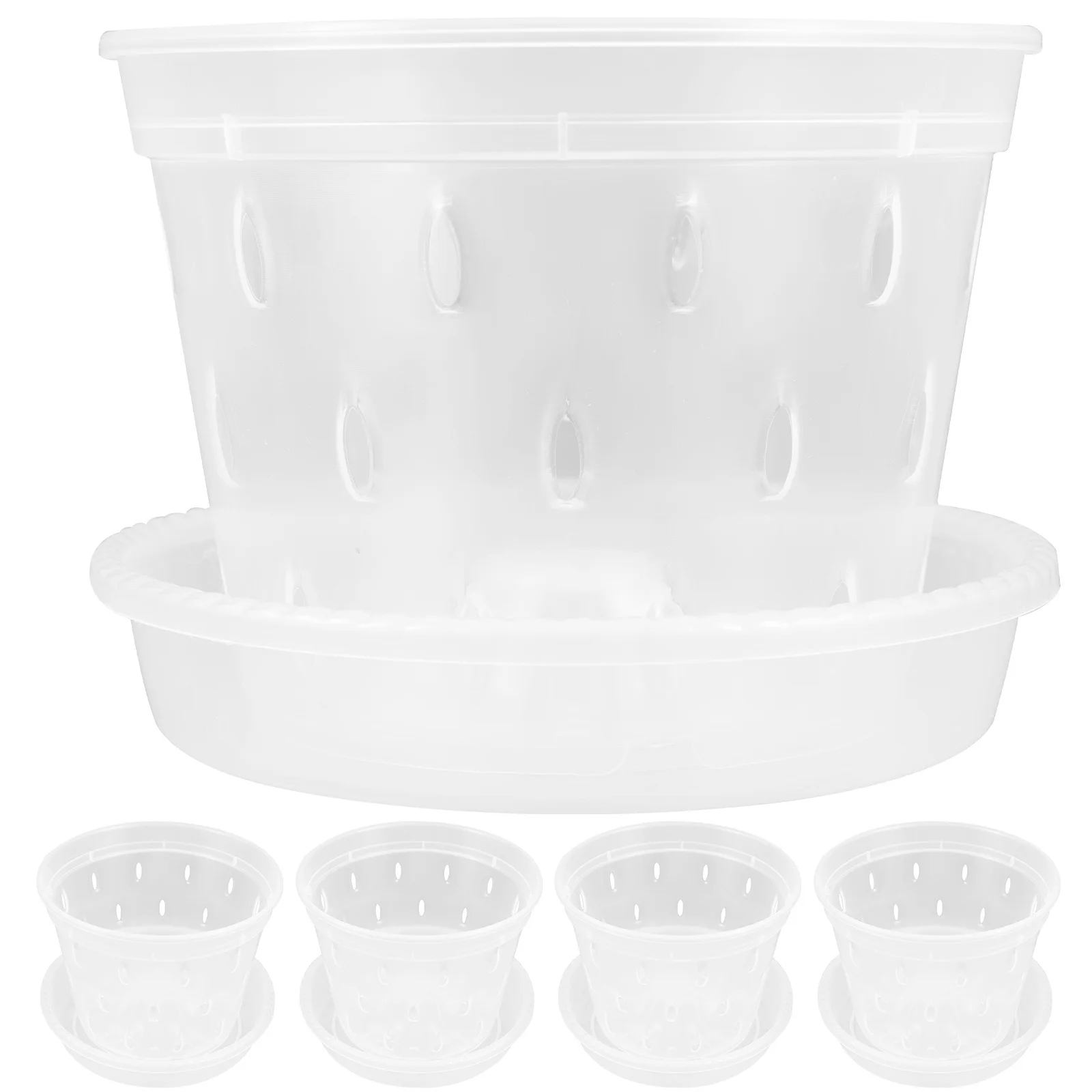 

5 компл. горшков для растений с контролем корня, пластиковый цветочный горшок для суккулентов, подвесной горшок для дома и улицы, небольшой детский горшок для сада