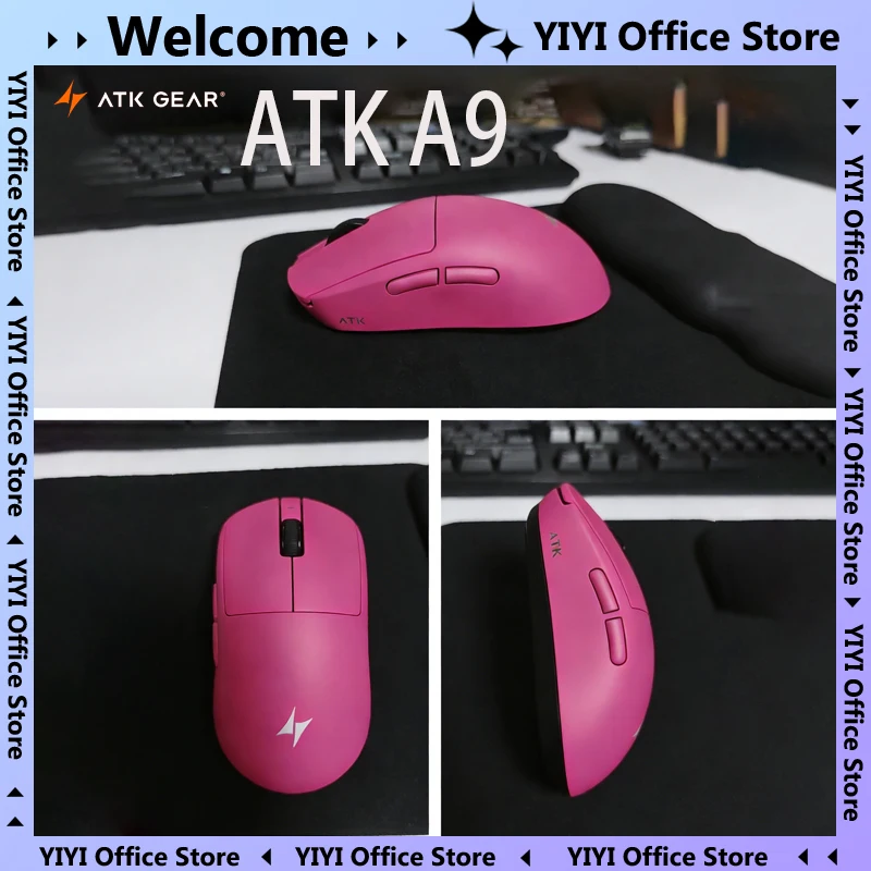 

The Atk A9 lightweight gaming e-sports 2.4g wireless mouse Paw3950 is an ergonomic and long-lasting battery gaming mouse gift