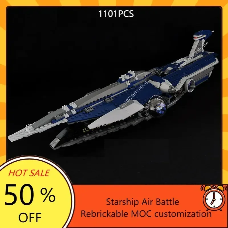 Star Plan MOC-9515 The Malevolence Fighter MOC SpaceShip Battle Model Building Blocks Architecture Education Assembly Model Toys