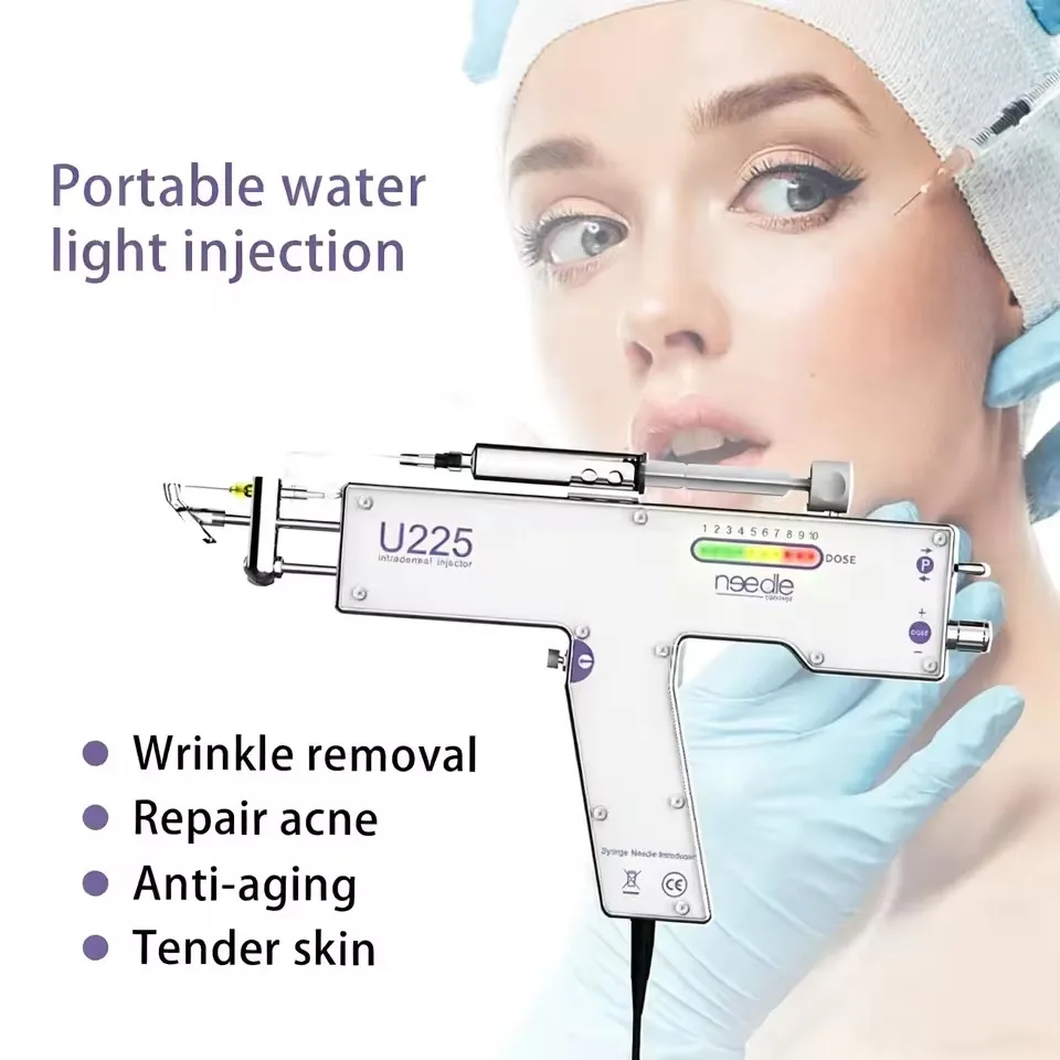 U225 Meso Therapy Device Painless Accurate for Scalp Facial Whitening Mesogun Eliminating Beauty Machine Neck Lines
