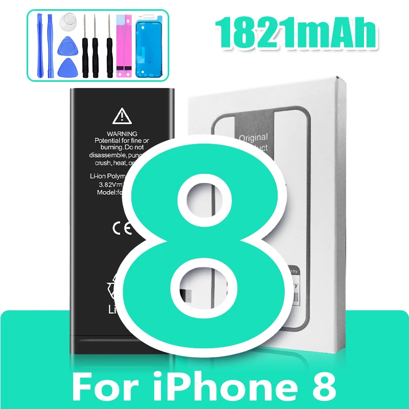 XDOU 2026 NEUE Batterie für iPhone 7 8 6S 6 Plus X XR 11 11Pro Xs Max Hochleistungs-Handy-Akku + Kostenlose Werkzeuge 7