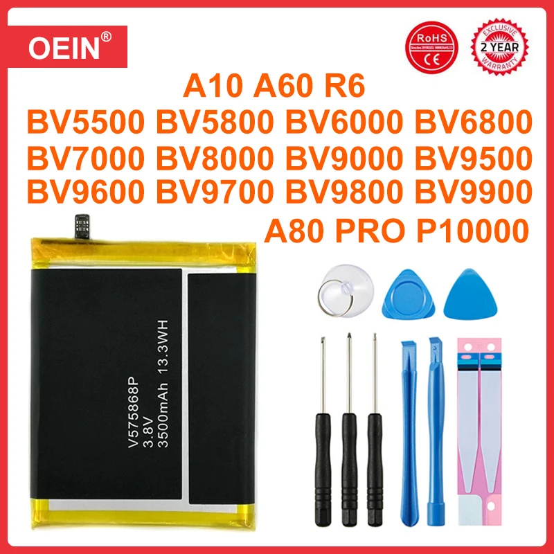 Original Battery For Blackview BV5500 BV5800 BV6000 BV7000 BV8000 BV9000 BV9500 BV9600 BV6800 BV9700 BV9800 BV9900 A80 PRO A60