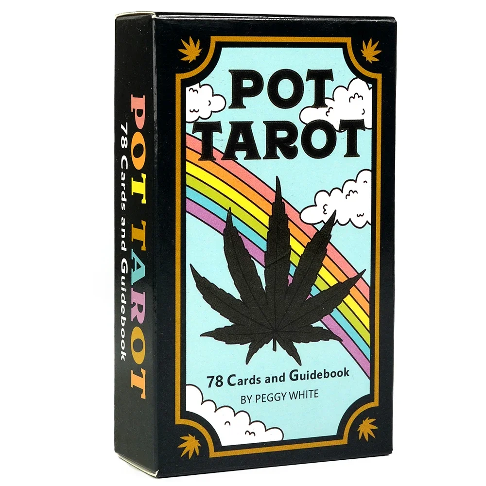 Pot Tarot 78 pièces jeu de cartes Version de voyage taille de poche Witchy débutant Tarot apprentissage cartes de Tarot