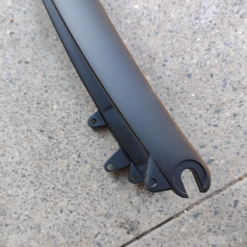 20 Zoll Scheibenbremsen-Vorderradgabel aus Aluminiumlegierung, starre Gabel, 406 Faltrad, Lithium-betriebene Fahrradgabel, zahnlos, 28,6 mm, 100 mm Gabel – Detail 6