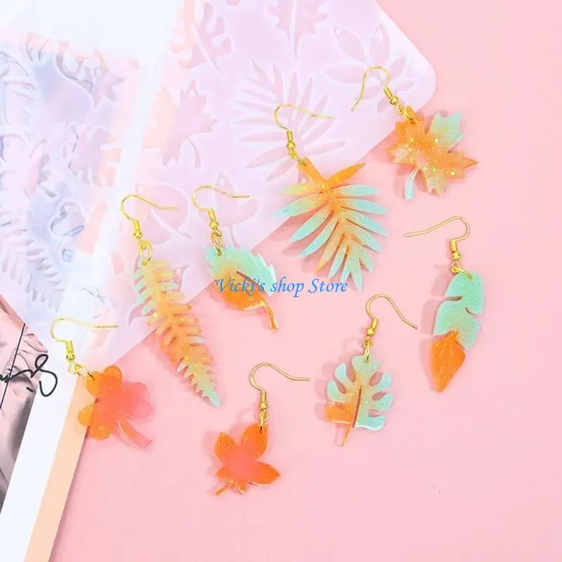 Easy to Use Silicone Mold Customized Shaped Earrings Molds Convenient Ear Rings Crystal Mould Jewelry Supplies