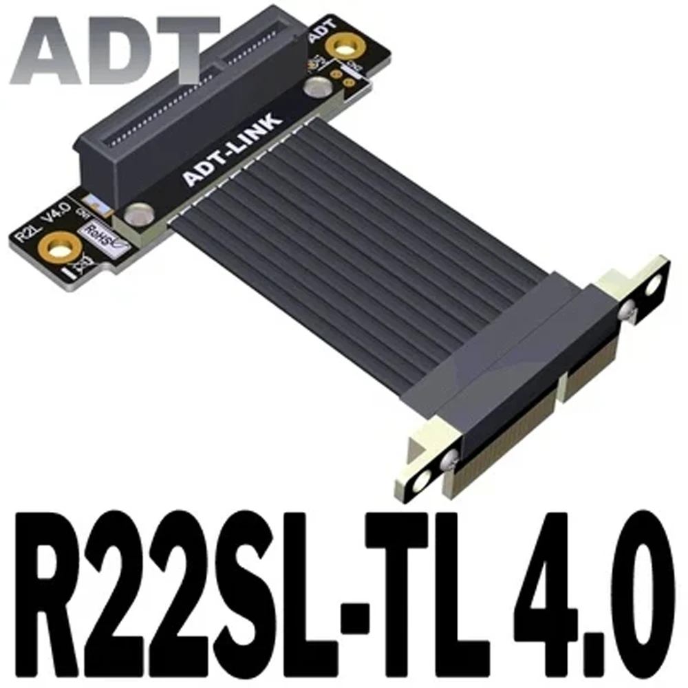 

PCIe 4.0 x4 Male to Female Extension Cable R22SF PCI Express Gen4 Motherboard Graphics SSD RAID Extender Convertor Riser Card