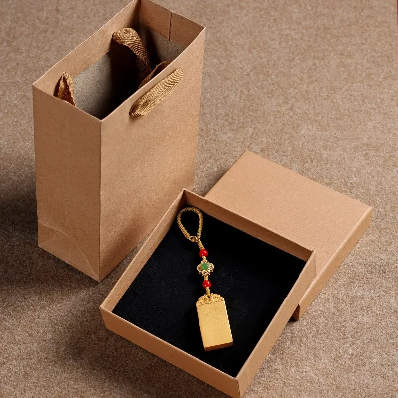 High-End Messing Drache Jahr Luy Charm Anhänger Schlüsselanhänger ex Premium Geschenk Kreatives Festivalzubehör Autoschlüsselhalter