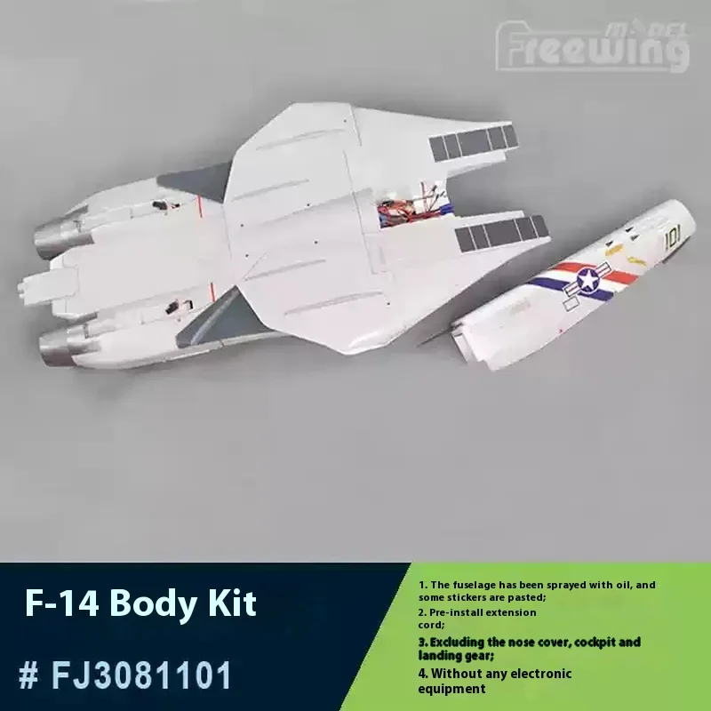 Accessoires de F-14 FreFuk80 mm (1) ailes principales du corps queue plate verticale queue Missile cockpit train d'atterrissage lame d'aileron abdominal