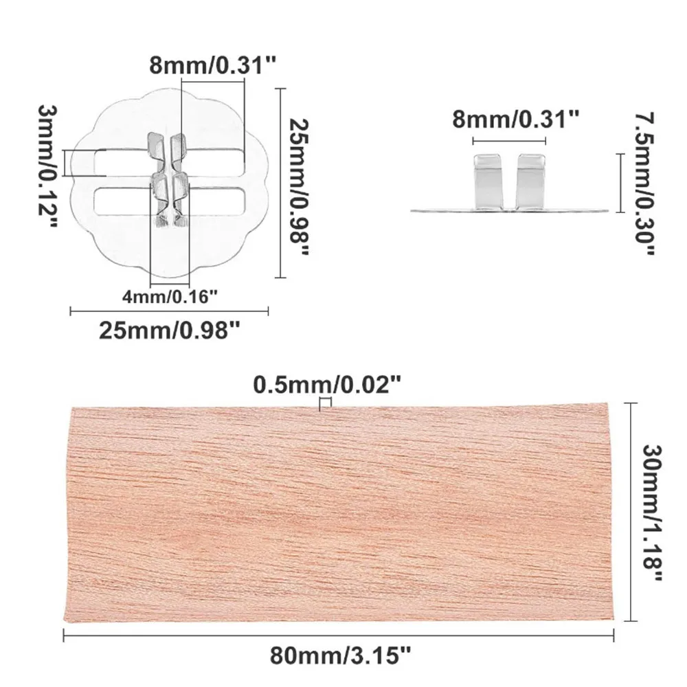 Mechas de madera para velas, 10 piezas, cera de soja, para aromaterapia, sin humo, suministros para fabricación de velas, herramientas para fiesta,