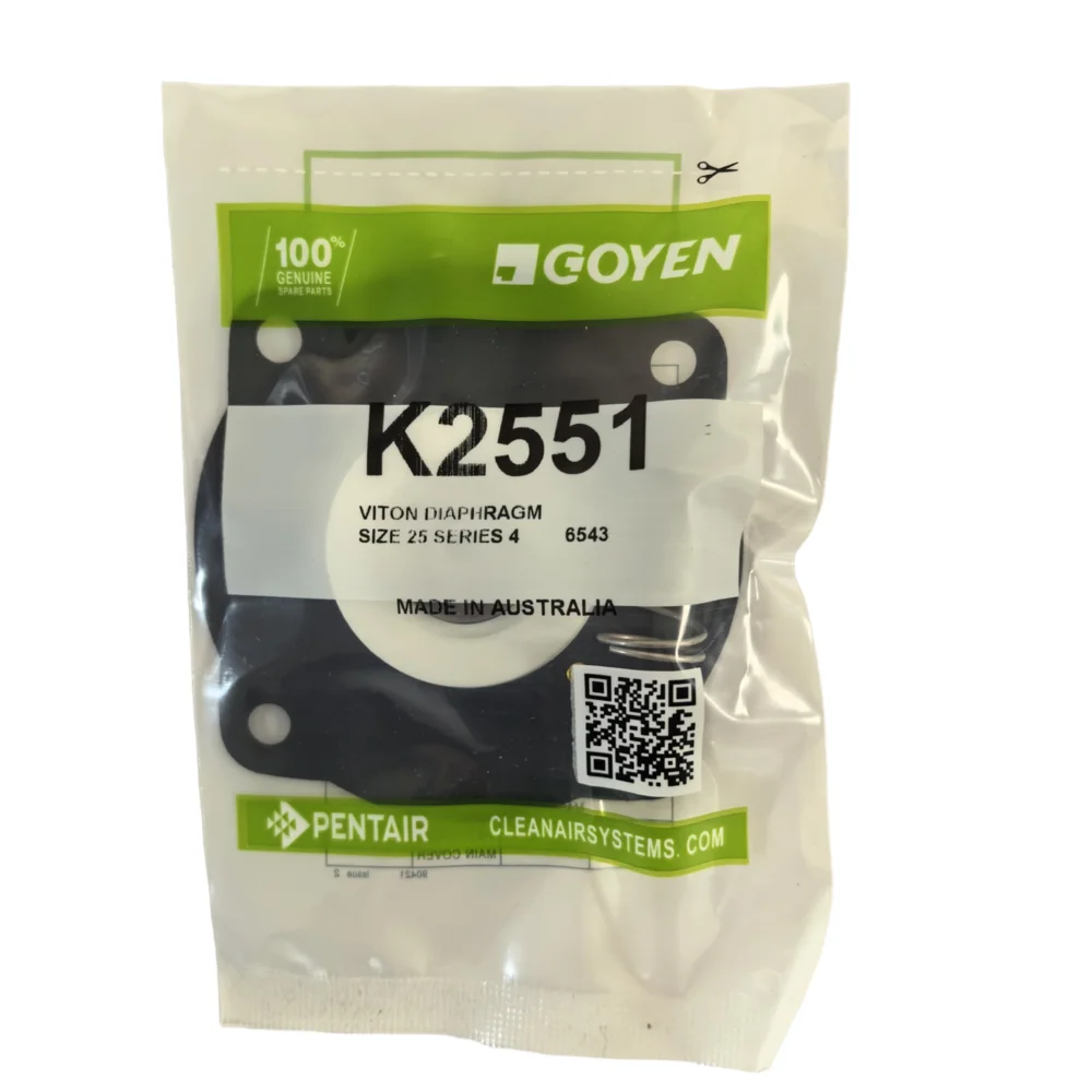 GOYEN 1-inch FKM K2551 Diaphragm Repair Kit RCAC25T4/DD4/FS4 K2546