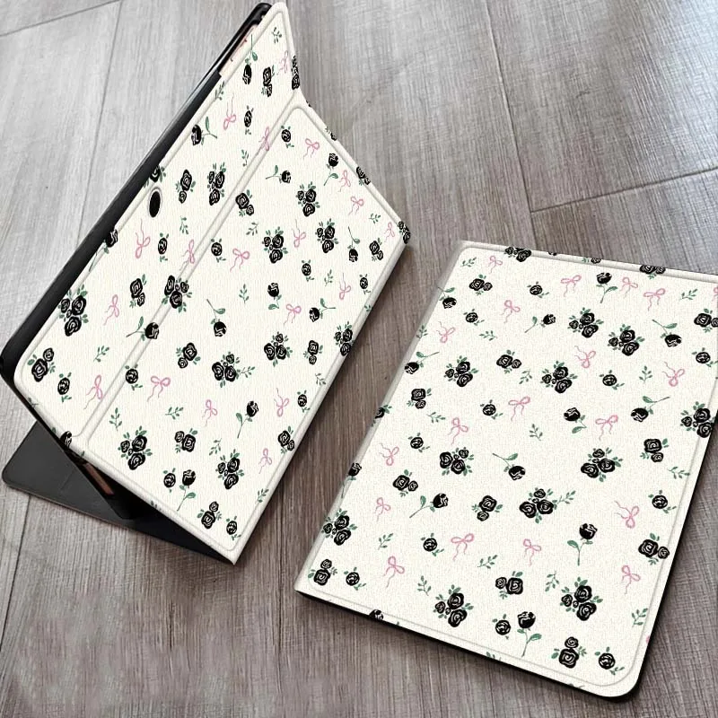 

Retro Flower Creative Pattern For OPPO Realme Pad 3 11 2 4 Pro Air Neo SE X 11.61 11.4 12.1 13.2 Inch Tablet Case