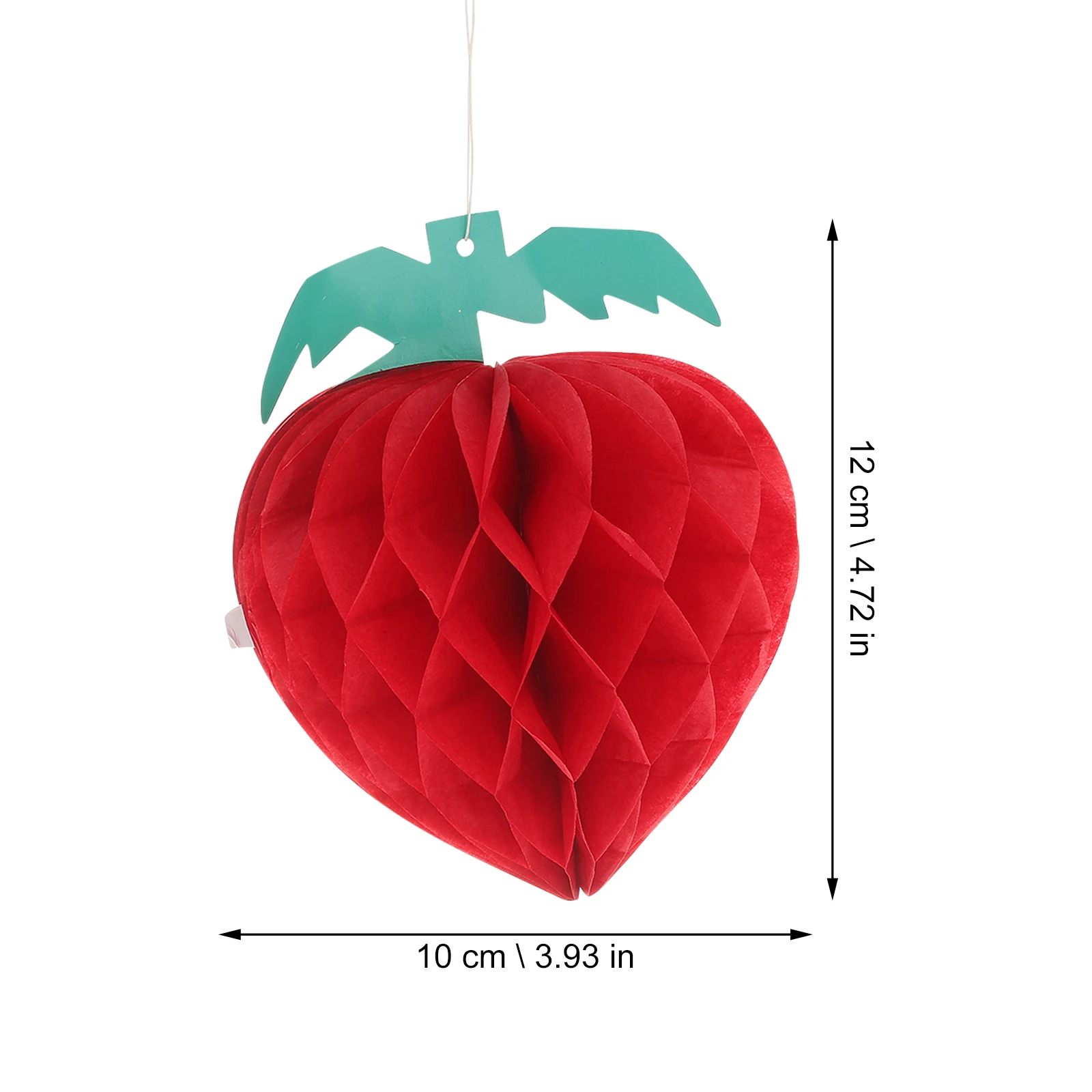 

10 pcs Honeycomb Apple Paper Balls Decorations Premium Garland Red Party Supplies Wedding Christmas DIY