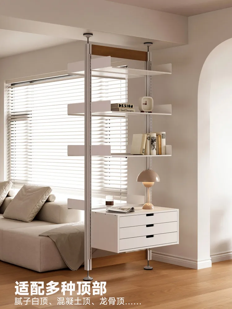 Shelf Living Room Partition Display Shelf Adjustable Aluminum Profile Display Shelf
