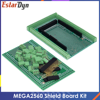 Compatible With MEGA2560 Double-side PCB Prototype Screw Terminal Block Shield Board Kit For Arduino Mega 2560 / Mega2560 R3