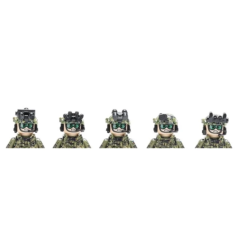 Modern Spetsnaz Special Forces Military Mini Action Figures 5PCS/lots Soldiers MOC SWAT Weapons Armed Building Block Brick Toys