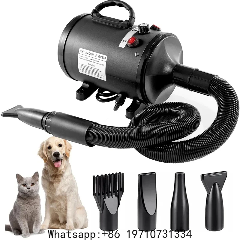 Pet Water Blower Dog Hair Dryer High-Power Low-Noise Large Dog Golden Retriever Teddy Dog Hair Drying Machine Pet Products