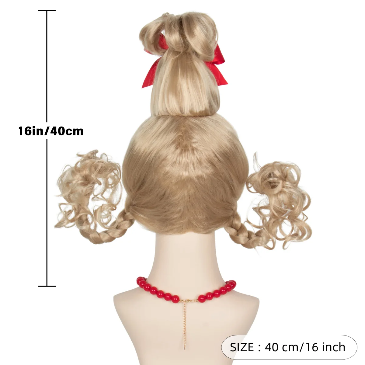 Anxin Hot Sale High Quality Synthetic Christmas Costume Wig Excellent Cosplay Style For Women Cosplay