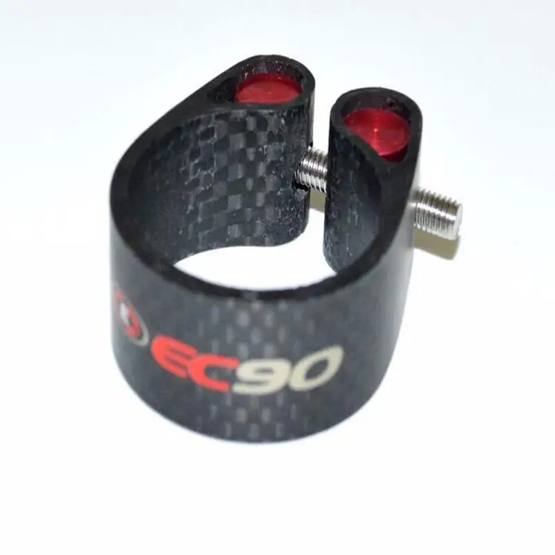 EC90 Full Carbon Fiber MTB Cycling Seatpost Clamp, Road Bicycle Post Seat Clip, 27.2mm, 30.8mm, 31.6mm, New