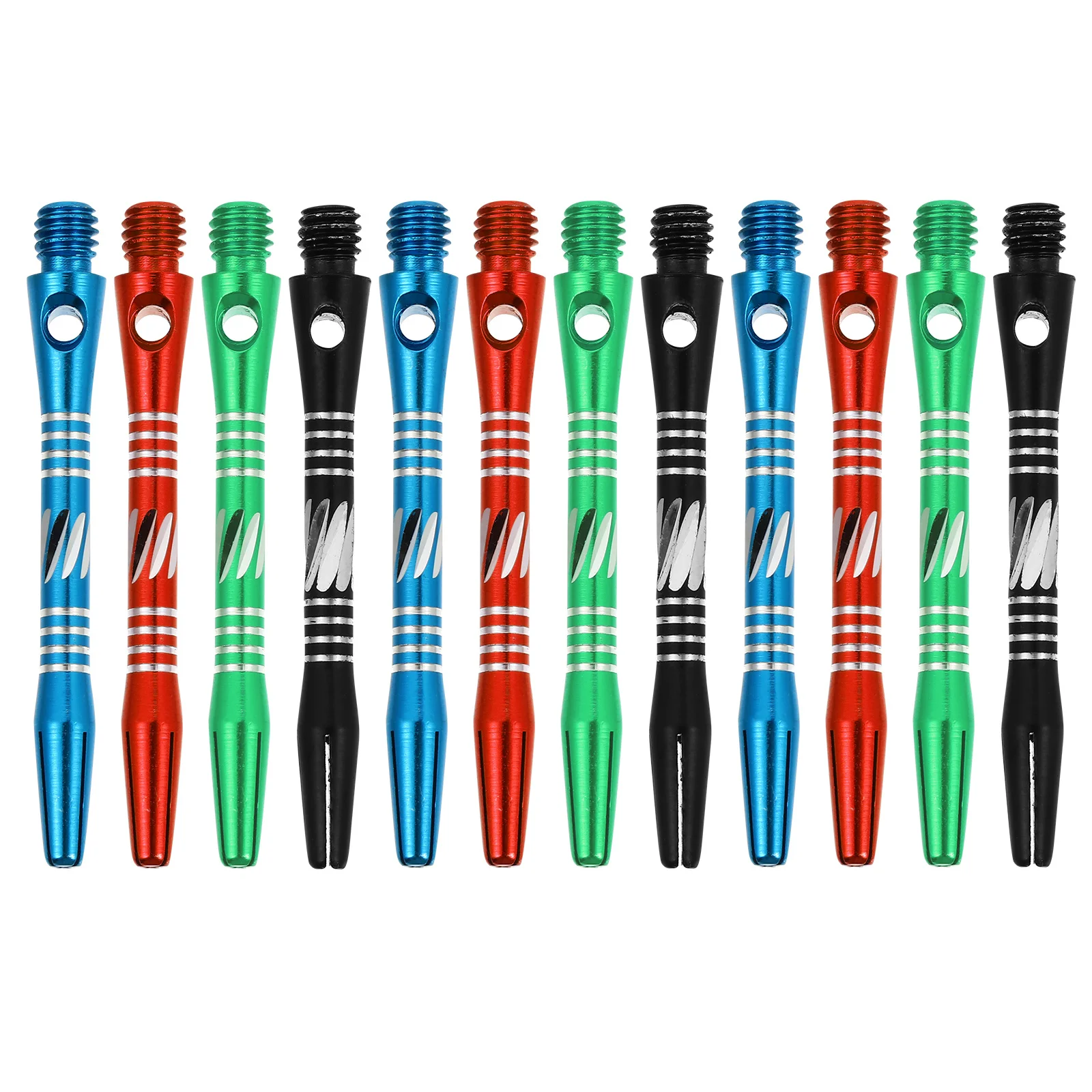 12 قطعة 46 مللي متر سبائك الألومنيوم دارت مهاوي الموضوع القياسية استبدال الملحقات الألعاب قضبان رمح الموضوع الجذعية #2