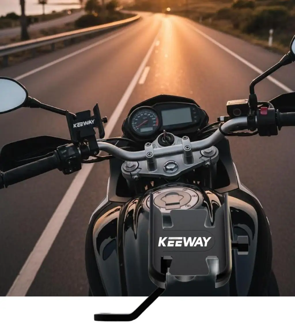 

Motorcycle Mobile Phone For Keeway 50 Vieste 300 Zahara RKV RKF 125 RKS 150 Handlebar Rear Mirror Mobile Phone GPS Stand Bracket