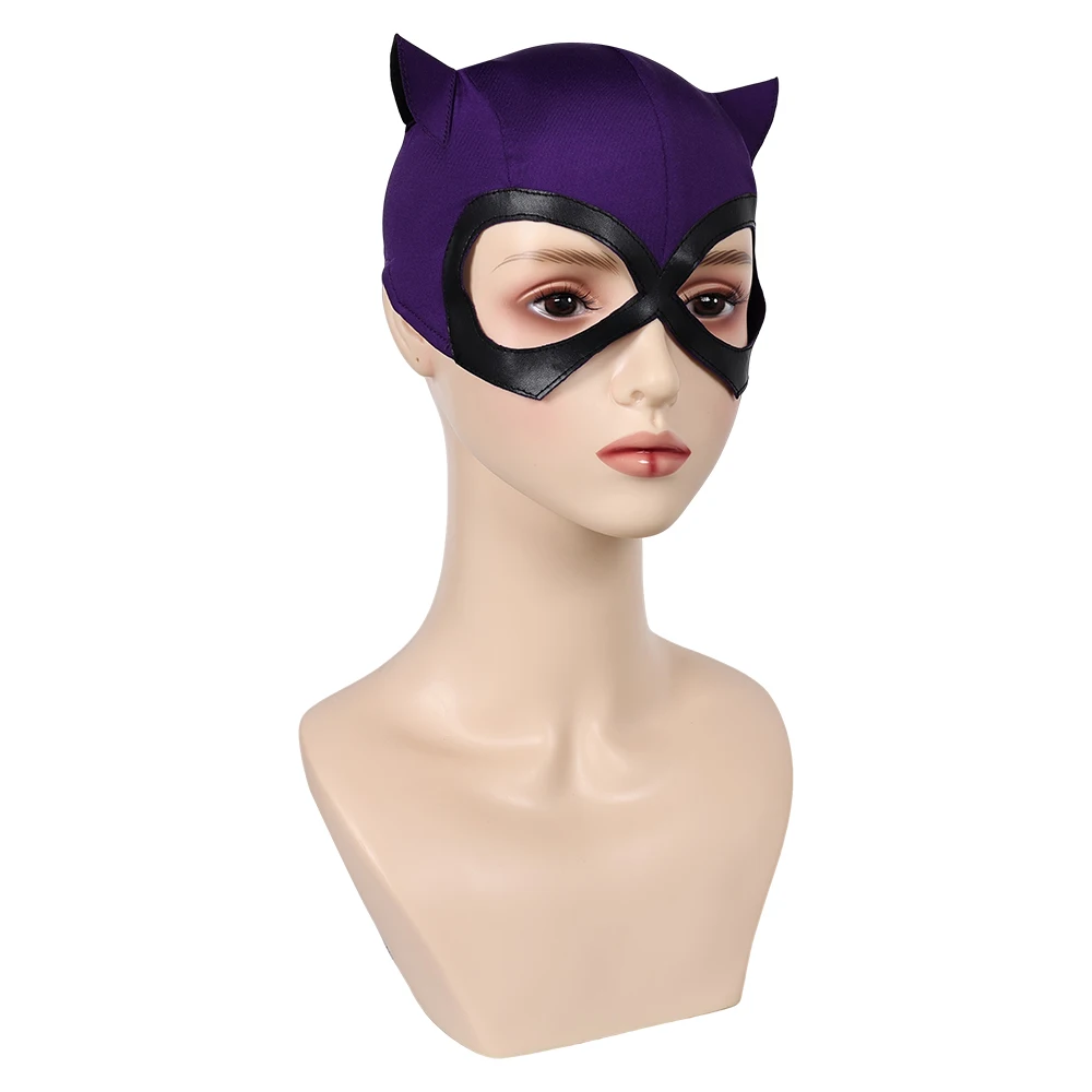 Máscara de Cosplay de fantasía Selina para mujer, película de superhéroe, accesorios de Disfraz de Tony, ropa de fiesta de Carnaval de Halloween
